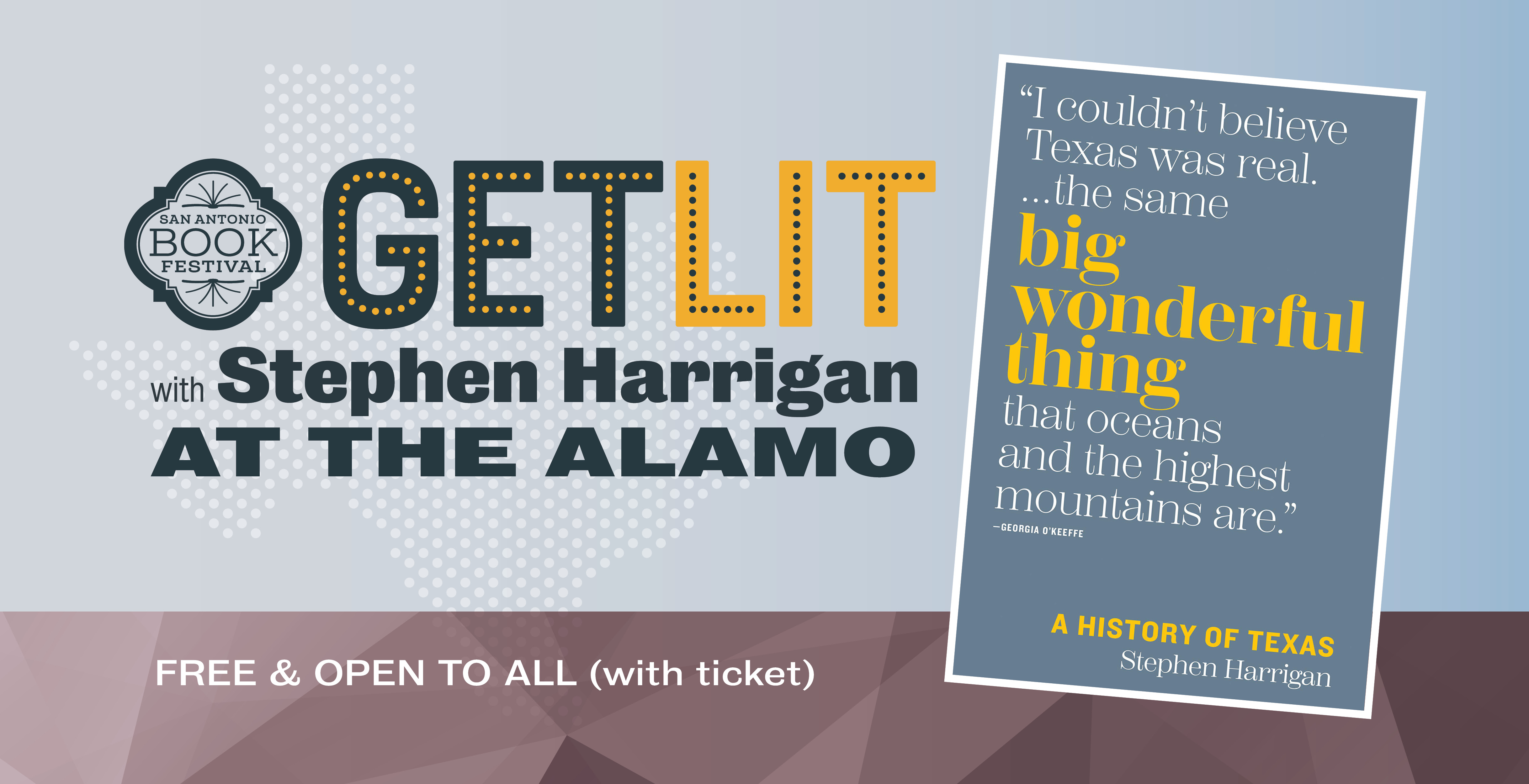 Get Lit with Stephen Harrigan San Antonio Book Festival