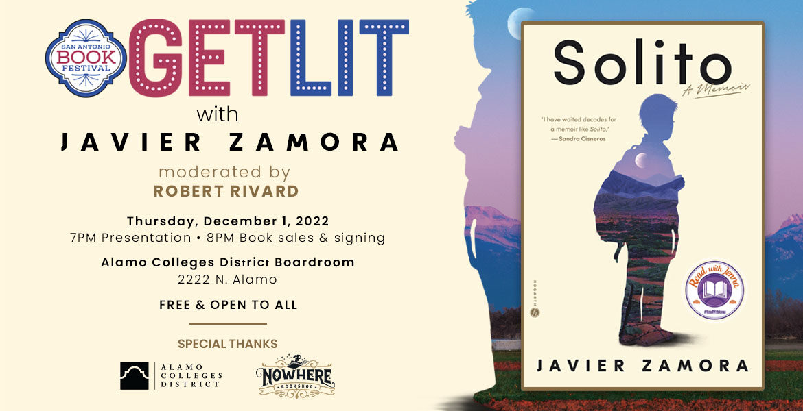 GET LIT with Javier Zamora - San Antonio Book Festival